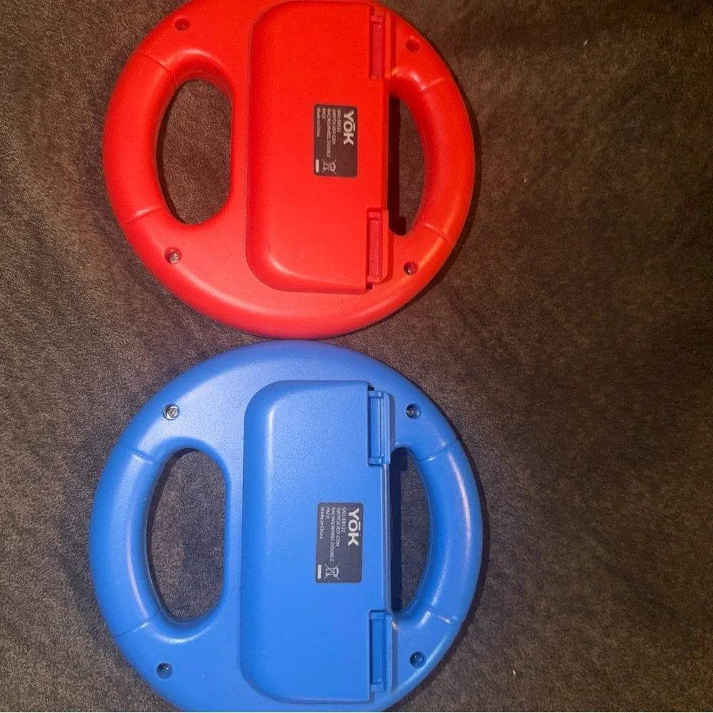 Yok Nintendo Switch Steering‎ Wheel, Racing Wheels for Joy-Con (2 Pack) Blue/Red